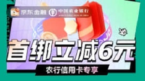 农业银行信用卡京东商城11.11优惠活动