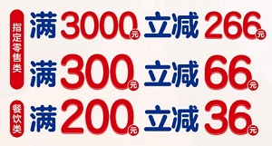 浦发信用卡“小浦集市”，恒隆广场消费立减